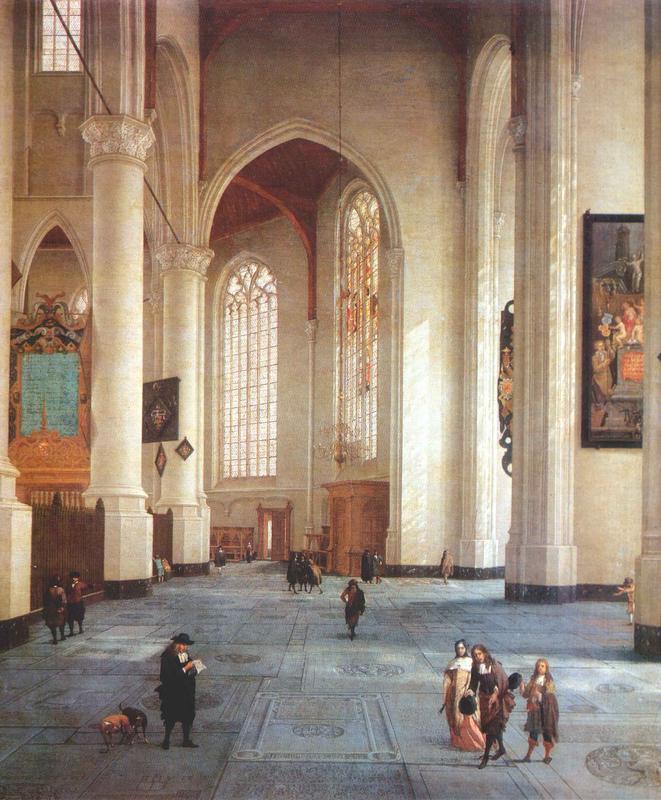 LORME, Anthonie de Interior of the St Laurenskerk in Rotterdam g